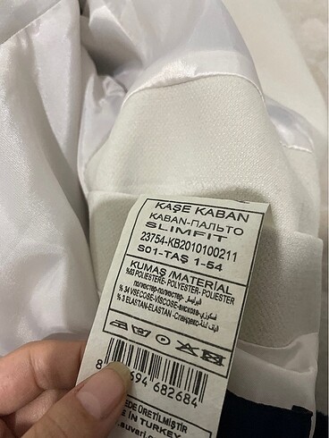 52 Beden ten rengi Renk Kaşe kaban