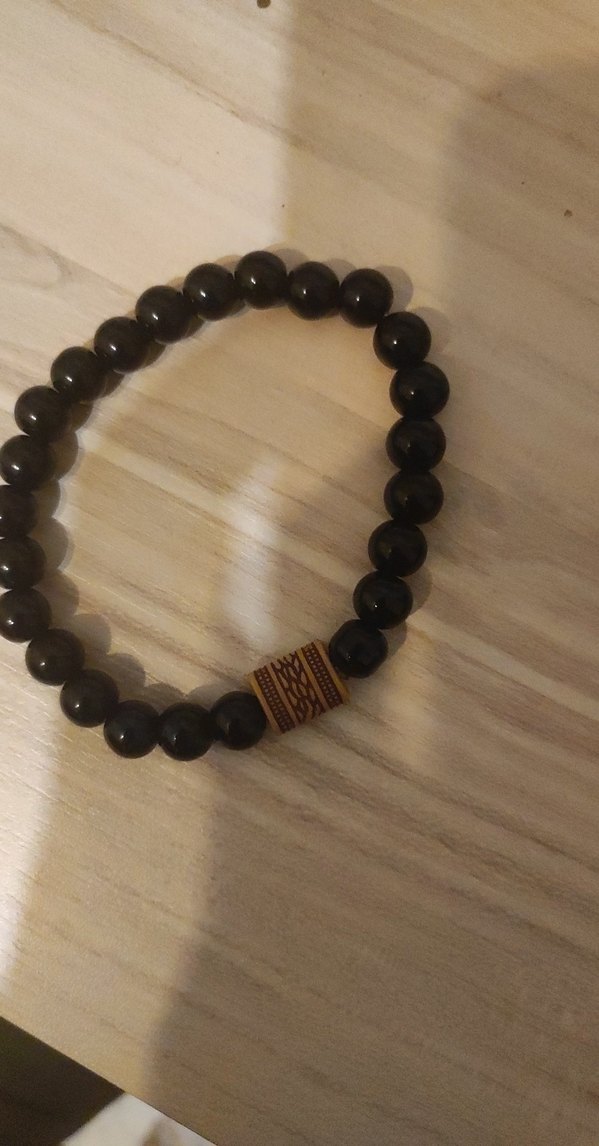 Siyah Boncuklu Bohem Kadın Bileklik - Görsel 3