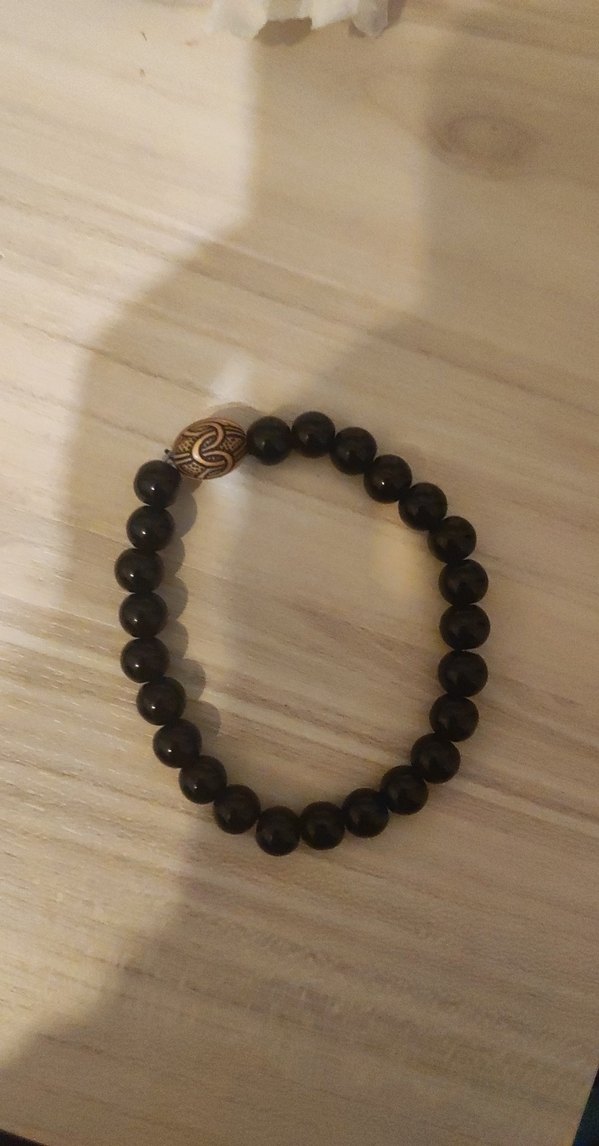 Siyah Boncuklu Bohem Kadın Bileklik - Görsel 2