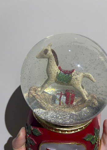 Renkli At Figürlü Kar Küresi - Görsel 5