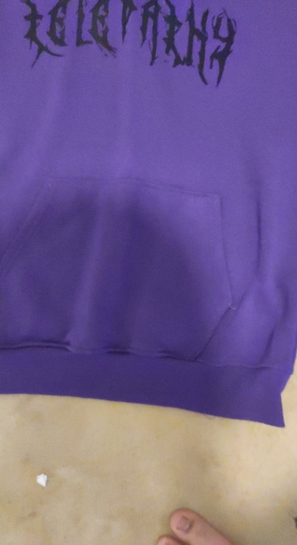 Mor Kapüşonlu Kadın Sweatshirt - Görsel 2