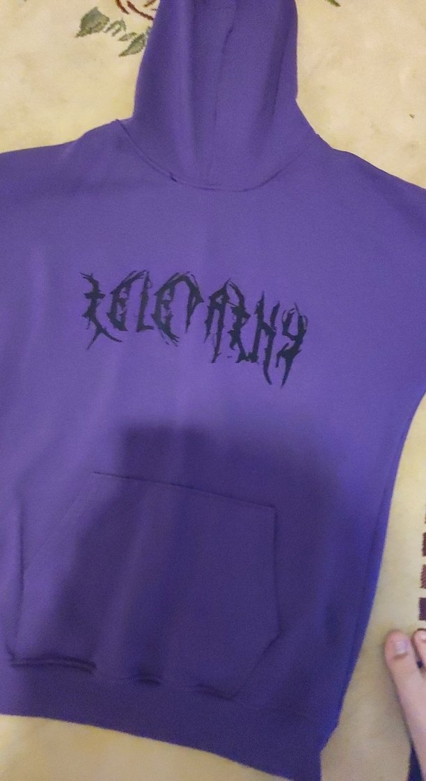 Mor Kapüşonlu Kadın Sweatshirt - Görsel 3