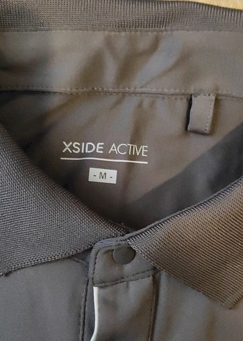 Gri Kısa Kollu Polo Yaka Tişört - Görsel 2