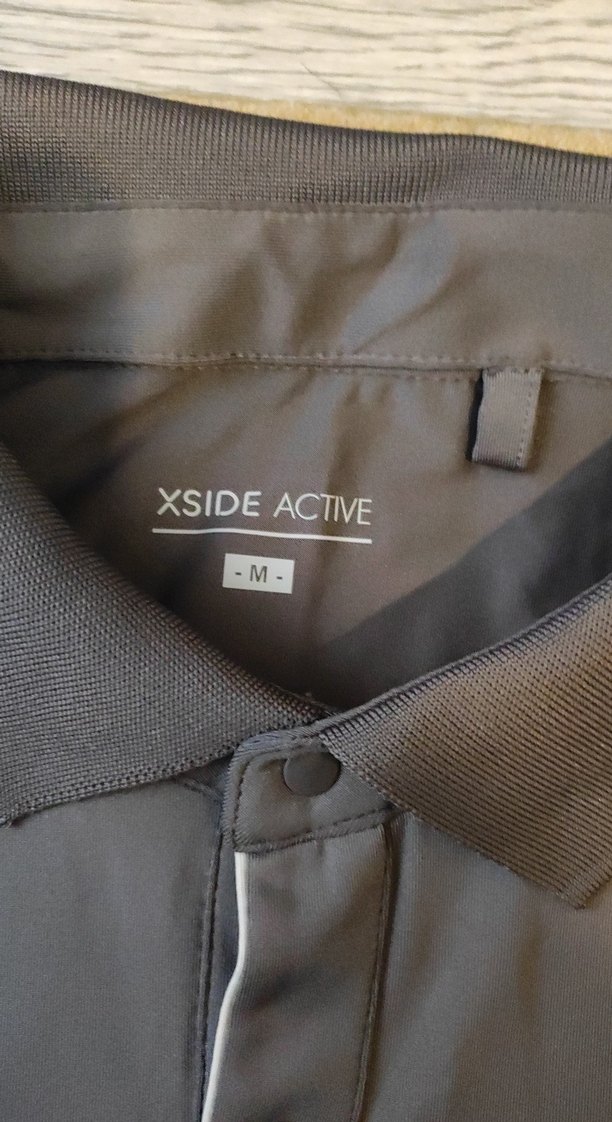 Gri Kısa Kollu Polo Yaka Tişört - Görsel 2