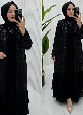 46 Beden Pul payet elbise 