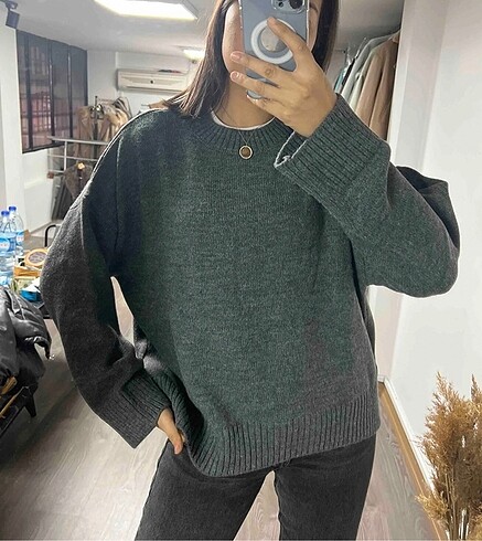 Zara Madmext gri kazak