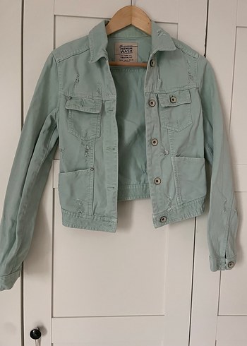 Zara Mint Denim Ceket