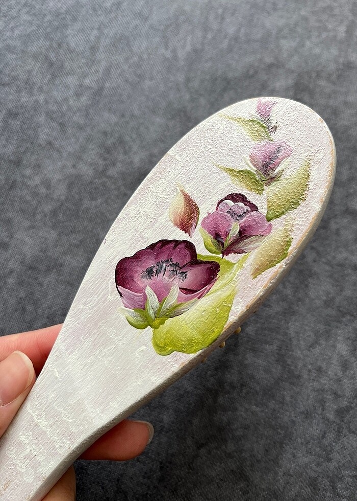 El boyaması çeyizlik tarak - Görsel 4