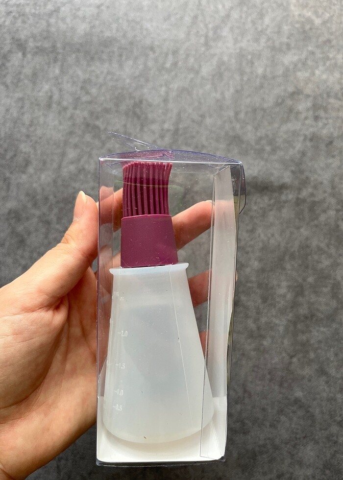 Tantitoni yumurta yağ sürme aparatı silikon fırça - Görsel 2