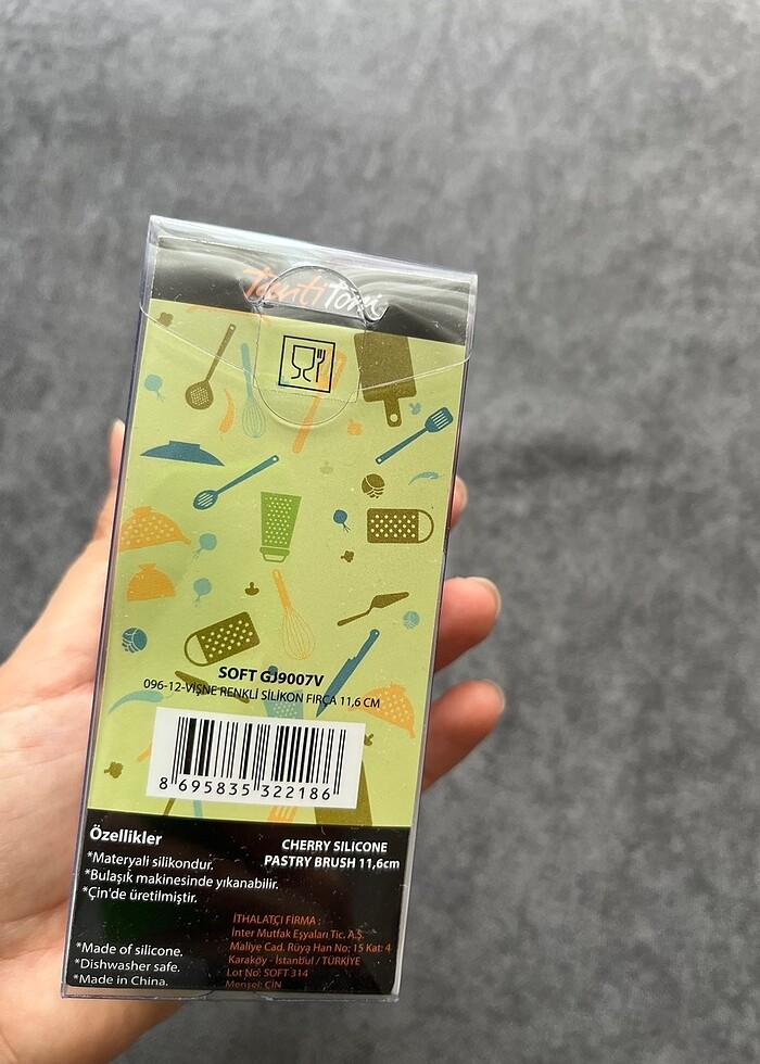 Tantitoni yumurta yağ sürme aparatı silikon fırça - Görsel 3