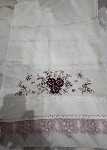 Çift tarafı oyalı havlu - Görsel 2