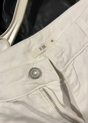Diğer Beyaz Duz Kesim Jean Pantolon