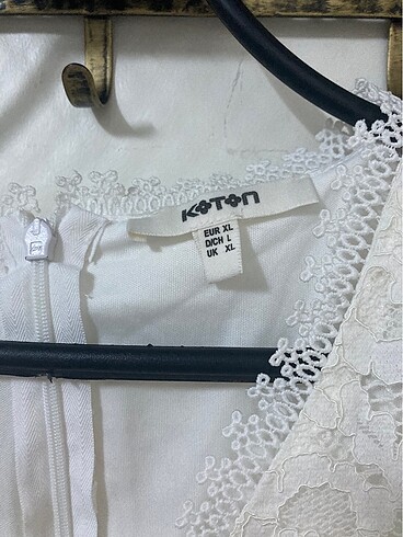 xl Beden Beyaz dantelli abiye/elbise