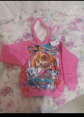 9 Yaş Beden Kız Çocuk Sweatshirt Paw Patrol 