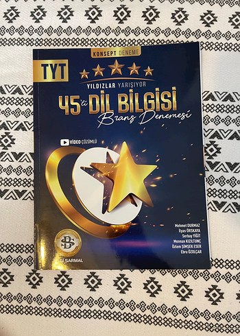 TYT 45'li Dil Bilgisi Branş Denemesi Kitabı