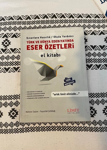 Türk ve Dünya Edebiyatında Eser Özetleri El Kitabı