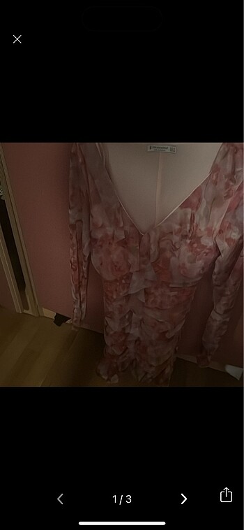 Stradi pembe elbise
