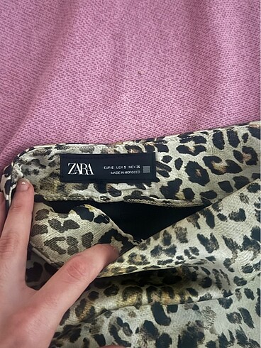 Zara Zara leoparlı etek