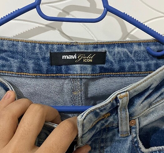 34 Beden mavi Renk Mavi jean