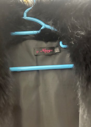 Diğer Siyah Kürk Detaylı Kadın Mont