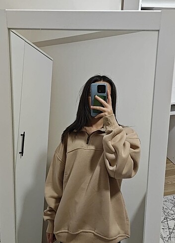 Hakim yaka sweatshirt