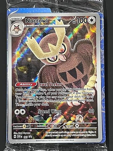 Noctowl pokemon stellar crown etb promosu