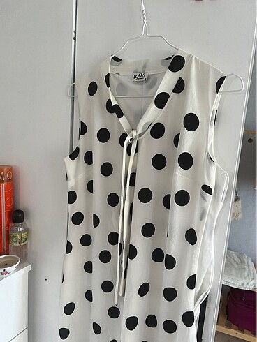 Journey Puantiyeli Elbise - Görsel 4