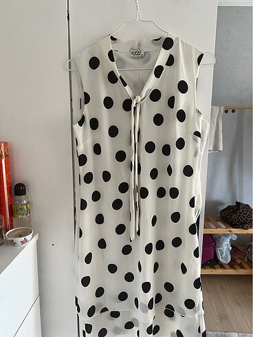 Journey Puantiyeli Elbise - Görsel 5