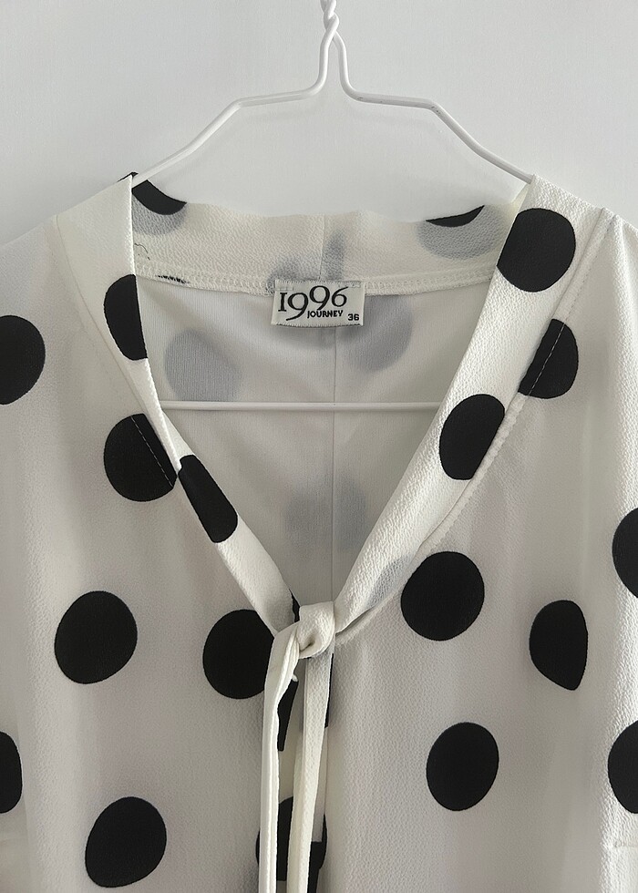 Journey Puantiyeli Elbise - Görsel 3