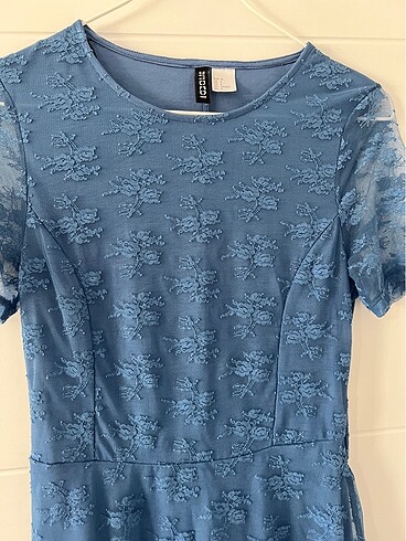 H&M Mavi mini elbise