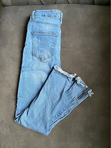38 Beden mavi Renk Mavi jean