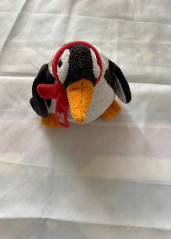  E.L.F Kırmızı atkılı peluş penguen oyuncak