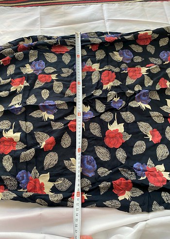 Çiçek Desenli Uzun Hamile Eteği - Görsel 4