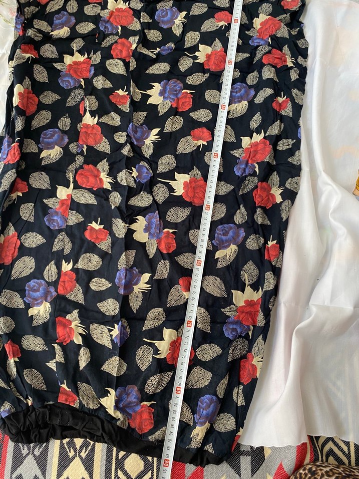 Çiçek Desenli Uzun Hamile Eteği - Görsel 3