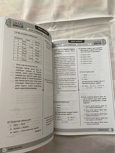  Beden Sözel mantık çıkmış sorular
