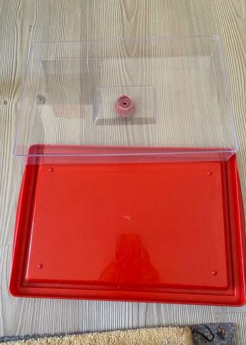 Parlak Kırmızı saklama kabı - Görsel 2