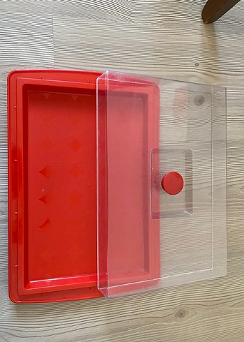 Parlak Kırmızı saklama kabı - Görsel 4