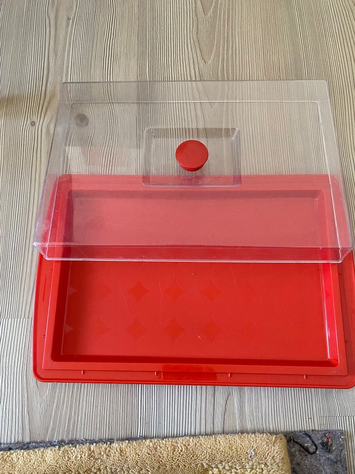 Parlak Kırmızı saklama kabı - Görsel 3