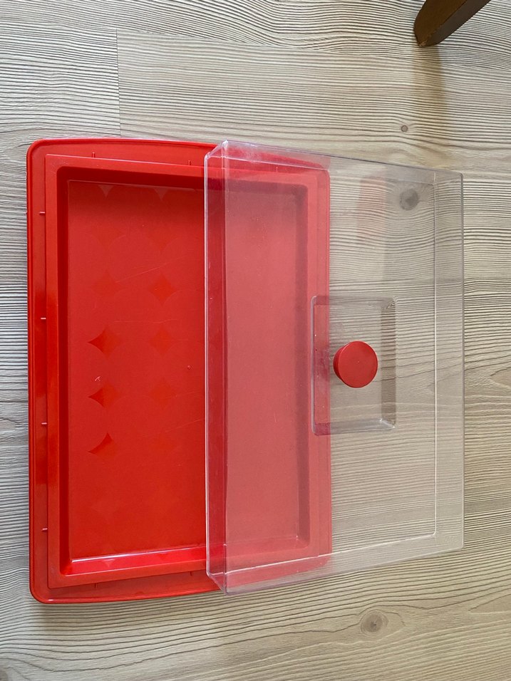 Parlak Kırmızı saklama kabı - Görsel 4