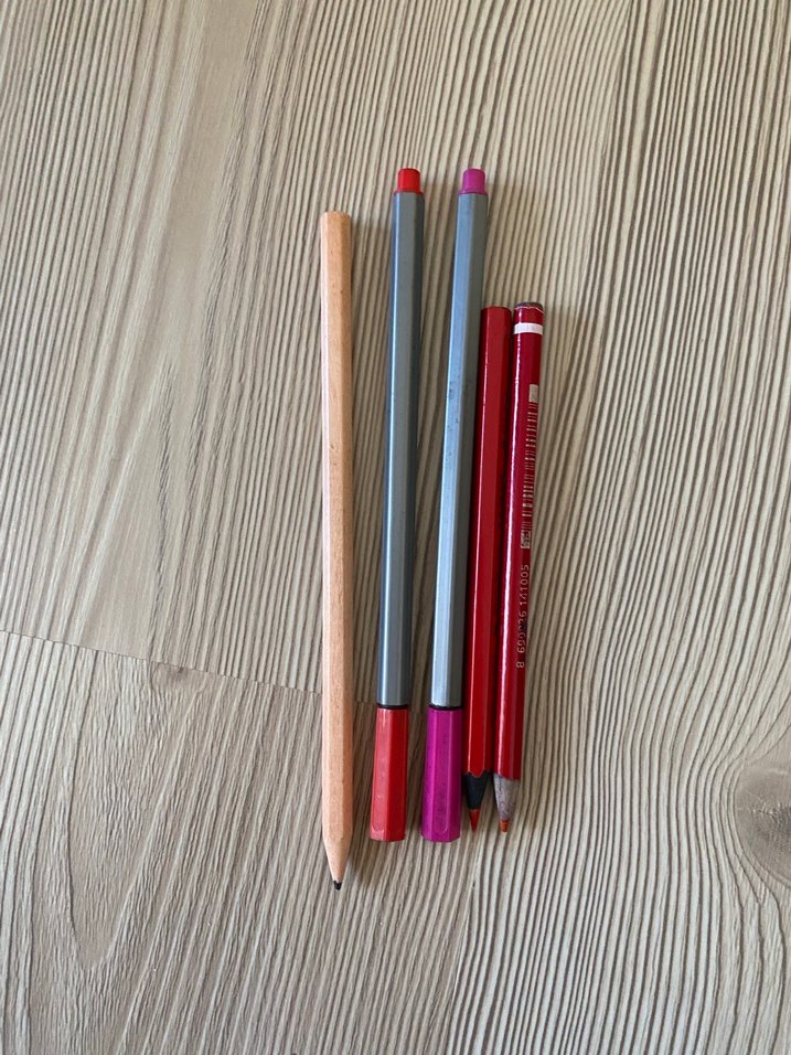 Kırmızı ve Gri Renkli Kalem Seti - Görsel 2