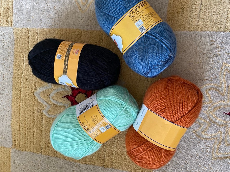 Renkli Tina Örgü İplik Seti - Görsel 3
