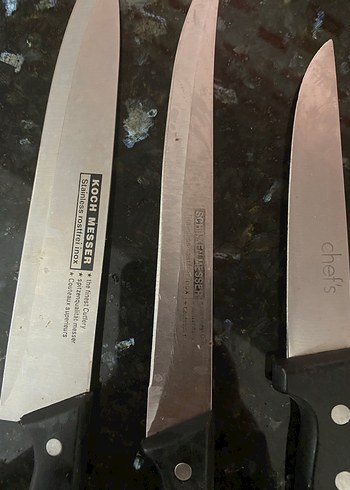 Siyah Saplı 4 Parça Mutfak Bıçak Seti - Görsel 3