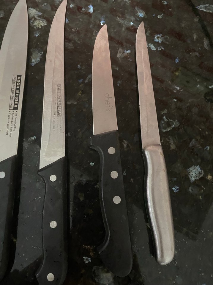 Siyah Saplı 4 Parça Mutfak Bıçak Seti - Görsel 2