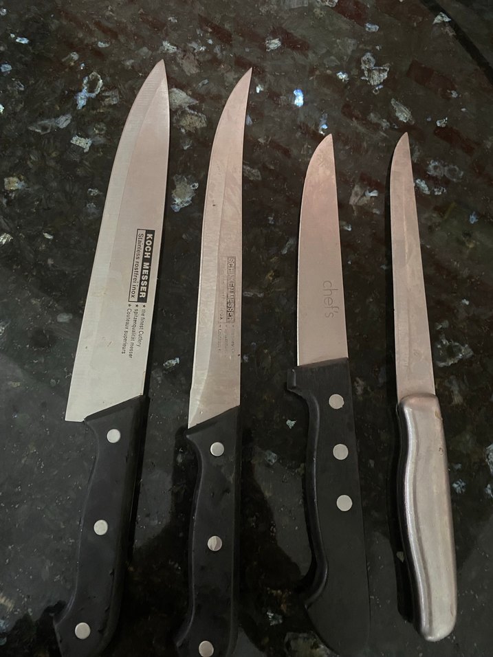 Siyah Saplı 4 Parça Mutfak Bıçak Seti - Görsel 4