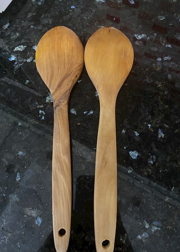 Bej Renkli Ahşap Kaşık Seti - Görsel 3