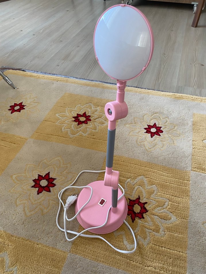 Pembe Ayarlanabilir Masa Lambası - Görsel 4