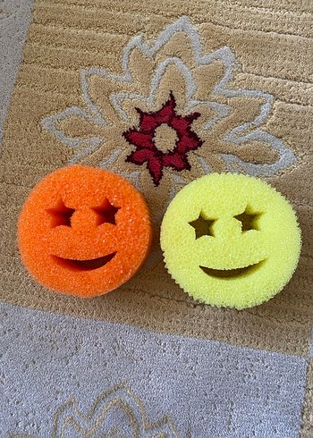 Renkli Yıldız ve Gülümseyen Yüz Banyo Süngeri - Görsel 3