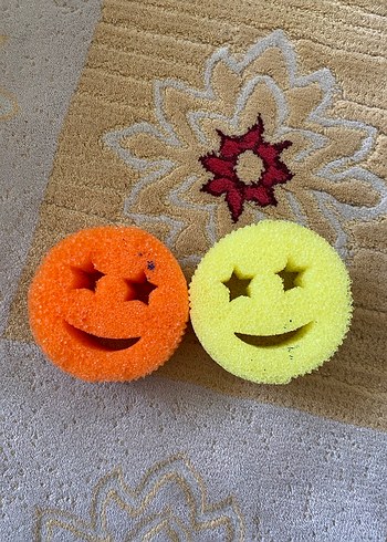 Renkli Yıldız ve Gülümseyen Yüz Banyo Süngeri - Görsel 2