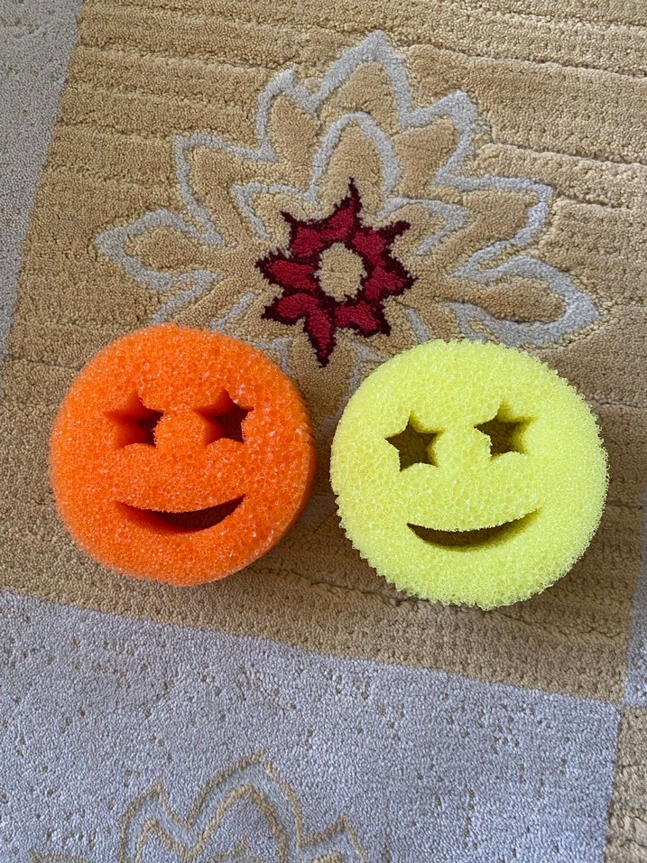 Renkli Yıldız ve Gülümseyen Yüz Banyo Süngeri - Görsel 3