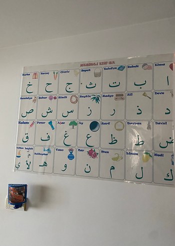 Resimli Elif-Ba yapışkan tahta - Görsel 6